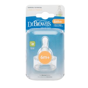 Dr. Brown'ss silikoninis antgalis standartiniam buteliukui, 3 lygis, 2 pak.