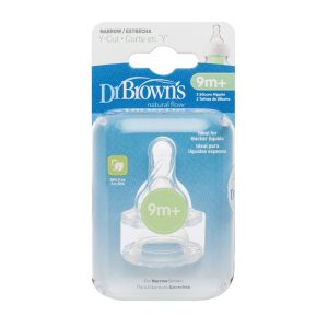 Dr. Brown'ss Silikoninis žindukas buteliukui Standartinio lygio Y 2 pak