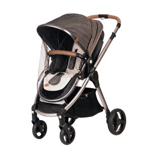 BABYONO Universalus juodas vežimėlio tinklelis nuo uodų
