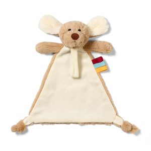 BABYONO Mielas žaislas su čiulptuko pakabuku DOG WILLY