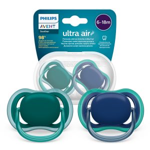 AVENT Ultra Air čiulptukas 6-18m tamsiai mėlyna/žalia, SCF085/31