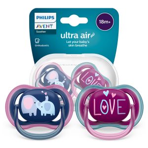 AVENT Ultra Air čiulptukas 18m+ dramblys/meilė, SCF349/22