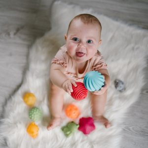 BABYONO Sensorinių kamuoliukų rinkinys 6 vnt