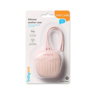 BABYONO Rožinis silikoninis čiulptuko indelis