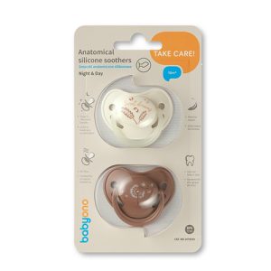 BABYONO Anatominiai silikoniniai čiulptukai 18m+