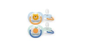 AVENT Ultra Air Pacifier 0-6m meškiukas / oranžinis, SCF080/23