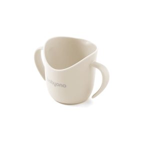 BABYONO Ergonomiškas puodelis FLOW, smėlio spalvos