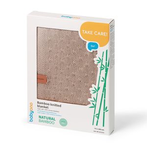 BABYONO Smėlio spalvos bambuko antklodė