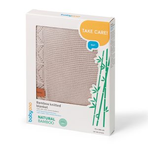 BABYONO Smėlio spalvos bambuko antklodė