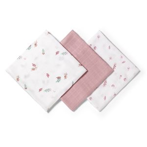 BABYONO Natūralaus bambuko pluošto sauskelnės NATURAL BAMBOO rožinės spalvos