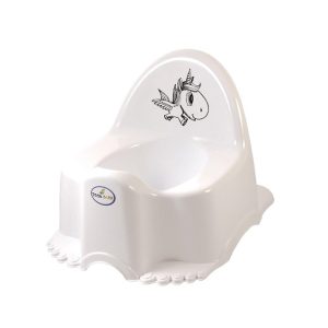 TEGA ECO UNICORN puodukas su muzikine dėžute baltas