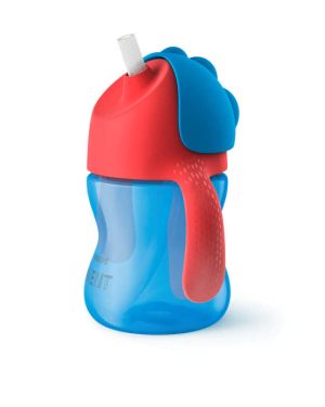 AVENT Puodelis su šiaudeliu 200 ml berniukui, SCF796/01