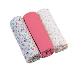 BABYONO Muslin sauskelnės 3 vnt/avietė TAKE CARE