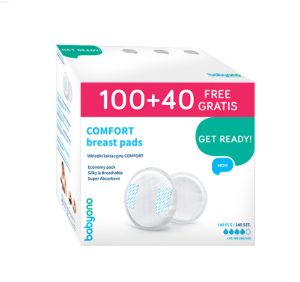 BABYONO COMFORT žindymo įklotai 100+40 vnt NEMOKAMAI