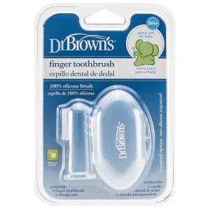 Dr. Brown'ss silikoninis dantų šepetėlis su dėžute
