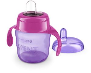 AVENT Puodelis su snapeliu 6+ 200ml rožinis, SCF551/03