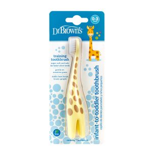 Dr. Brown'ss Dantų šepetėlis kūdikiams ir mažiems vaikams Žirafa