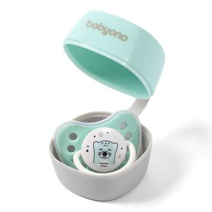 BABYONO NATURAL NURSING čiulptuko konteineris mėtų