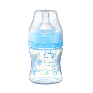 BABYONO Plačios burnos buteliukas nuo pilvo dieglių 120 ml MĖLYNAS TAKE CARE