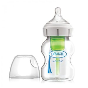 Dr. Brown'ss Plataus kaklo stiklinis buteliukas 150 ml OPTIONS PLUS