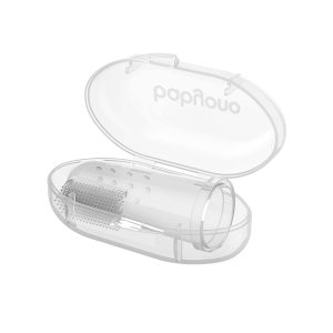 BABYONO Finger dantų šepetėlis kūdikiams, baltas
