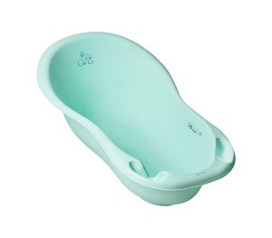 TEGA Vaikiška vonia 102 cm LUX KRÓLICZKI su nutekėjimu žalia