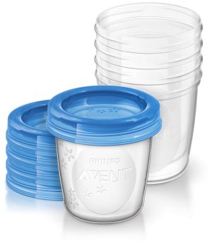 AVENT Per talpyklas 180 ml + dangteliai, SCF619/05