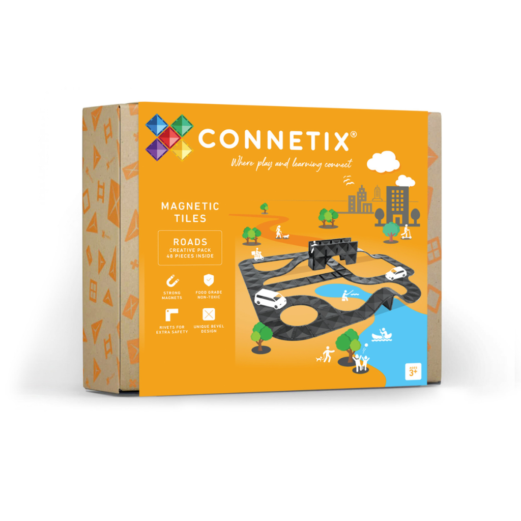 CONNETIX magnetinis konstruktorius Keliai 48 pc – kūdikių prekė