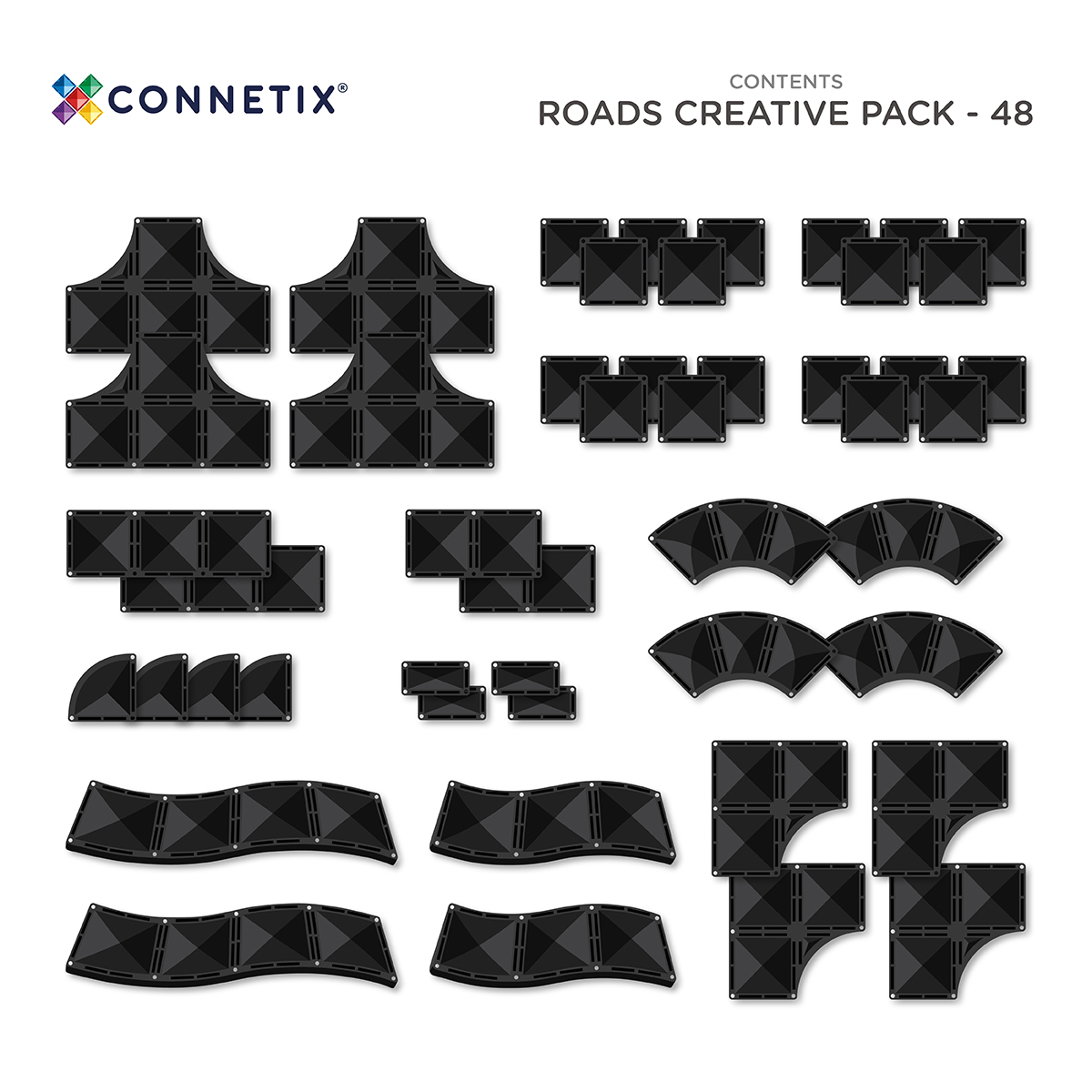 CONNETIX magnetinis konstruktorius Keliai 48 pc - Image 4