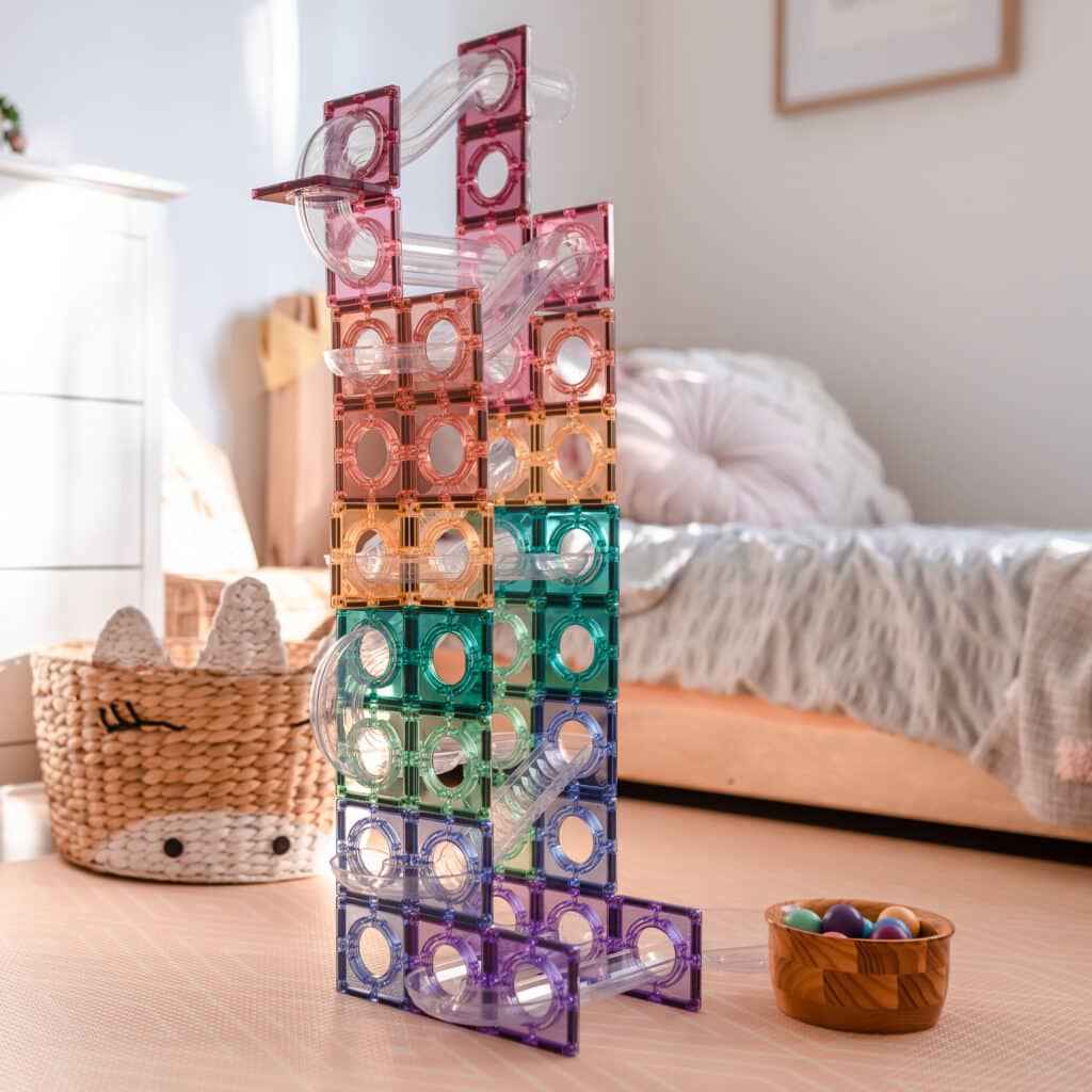 CONNETIX Pastelinis magnetinis konstruktorius Ball Run Pack 106 pc - Image 2