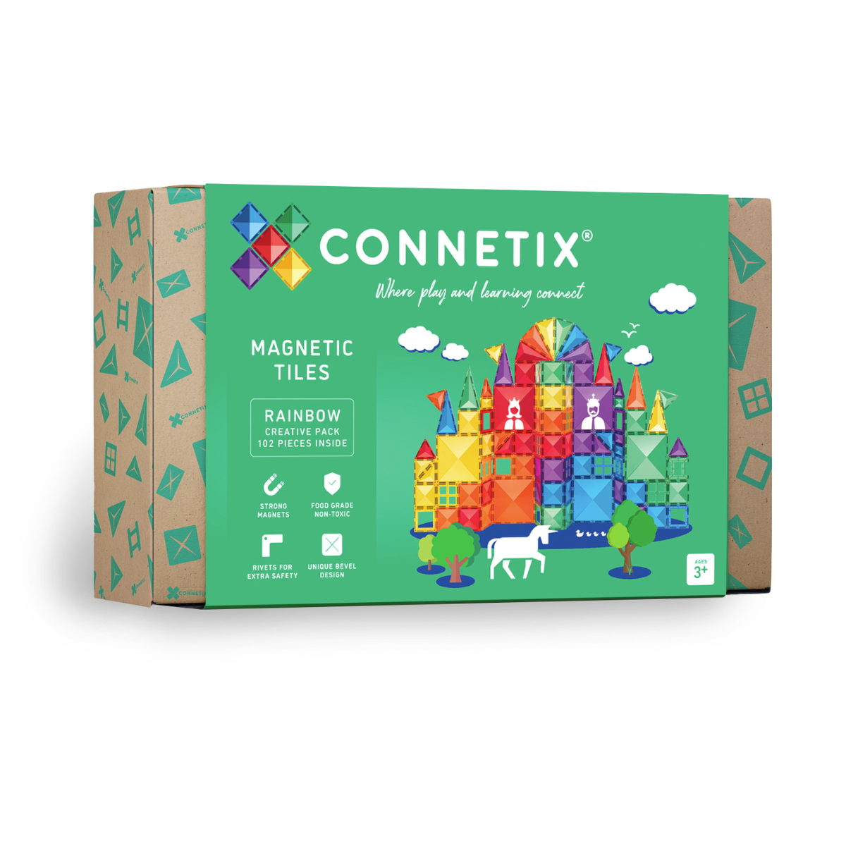 CONNETIX Rainbow magnetinis konstruktorius Creative Pack 102 pc