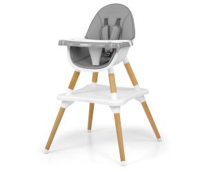 MILLY MALLY 2in1 maitinimo kėdutė Malmo Grey – kūdikių prekė