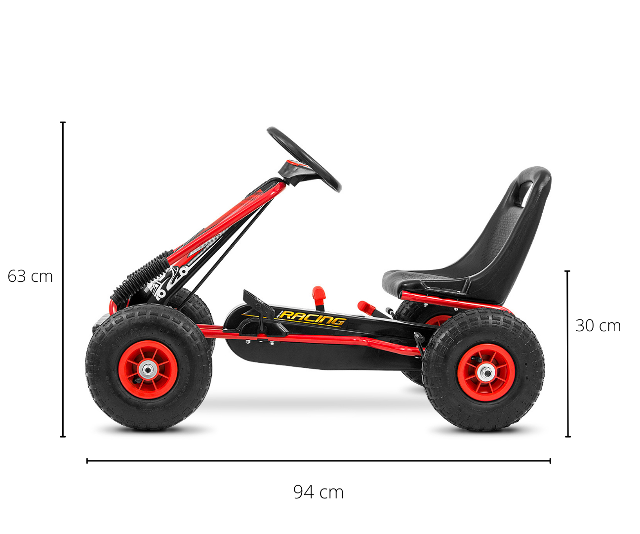 MILLY MALLY Pedalinis gokartas Thor Red – kūdikių prekė