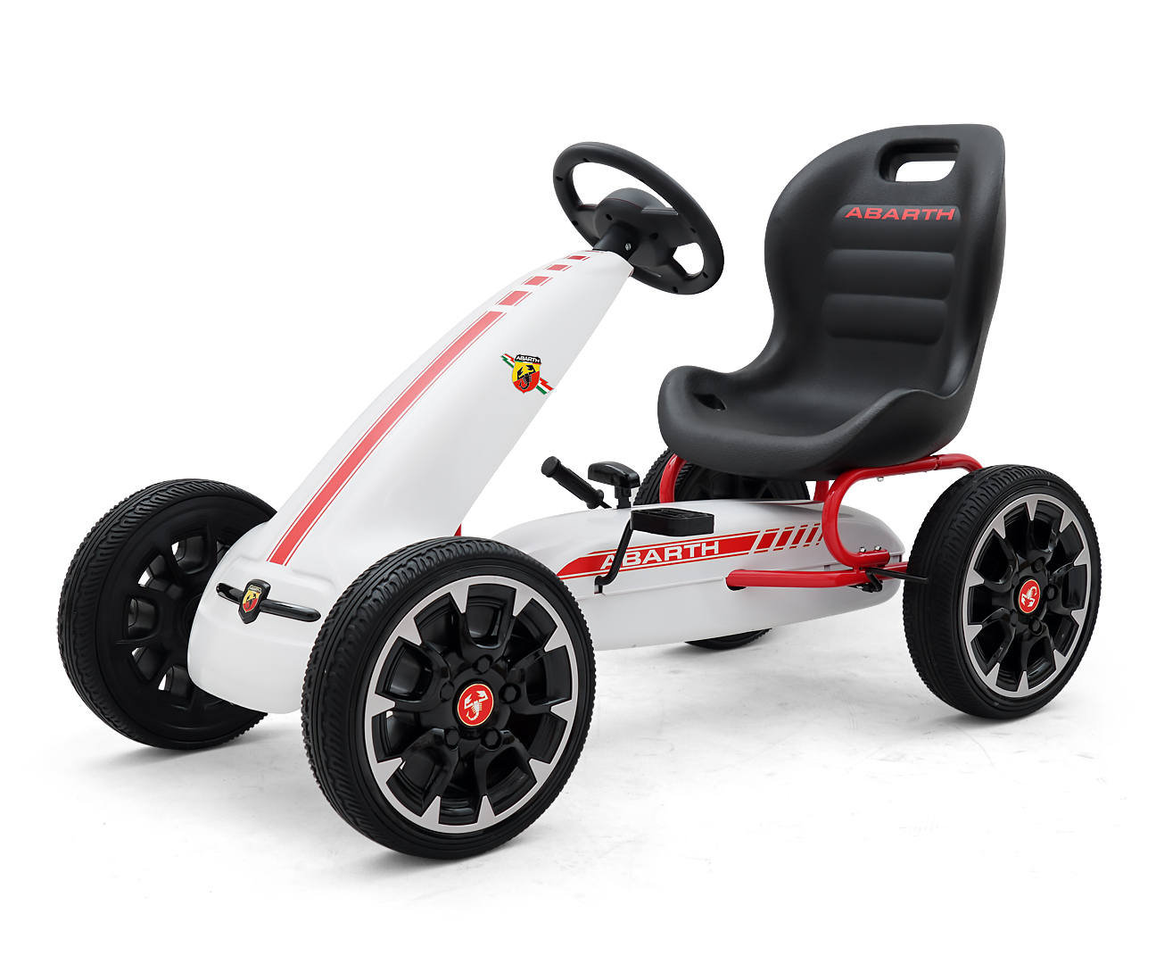 MILLY MALLY Abarth White pedalinis gokartas – kūdikių prekė