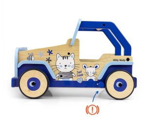 MILLY MALLY Explorer katės ir pelės vaikštynė-stūmiklis vaikams