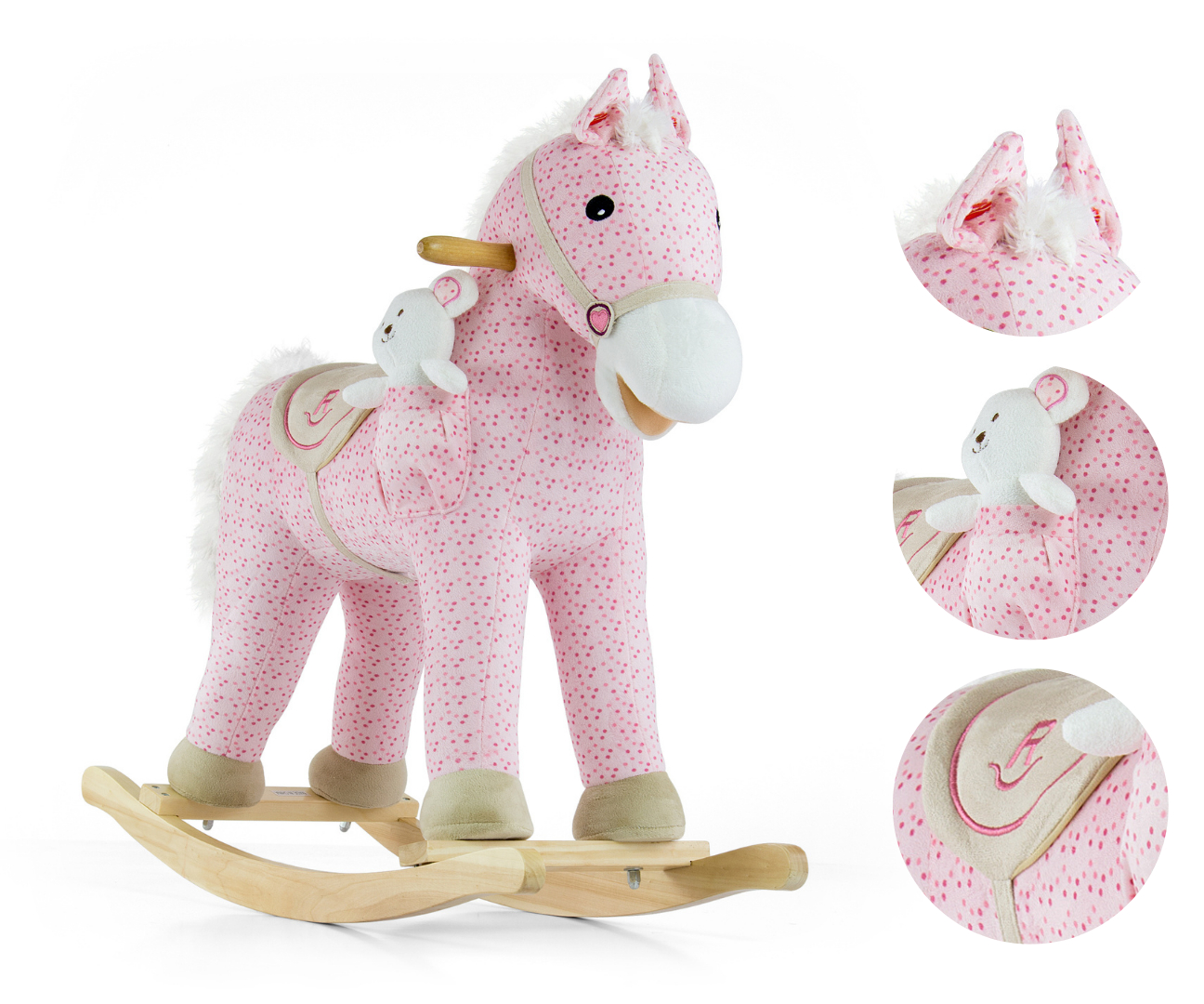 MILLY MALLY Ponis rožinis arklys – kūdikių prekė