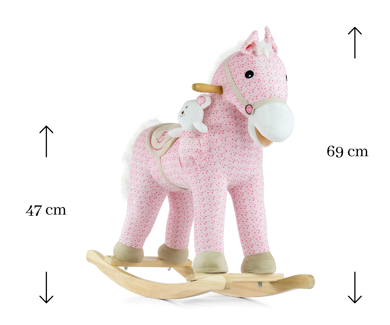 MILLY MALLY Ponis rožinis arklys – kūdikių prekė