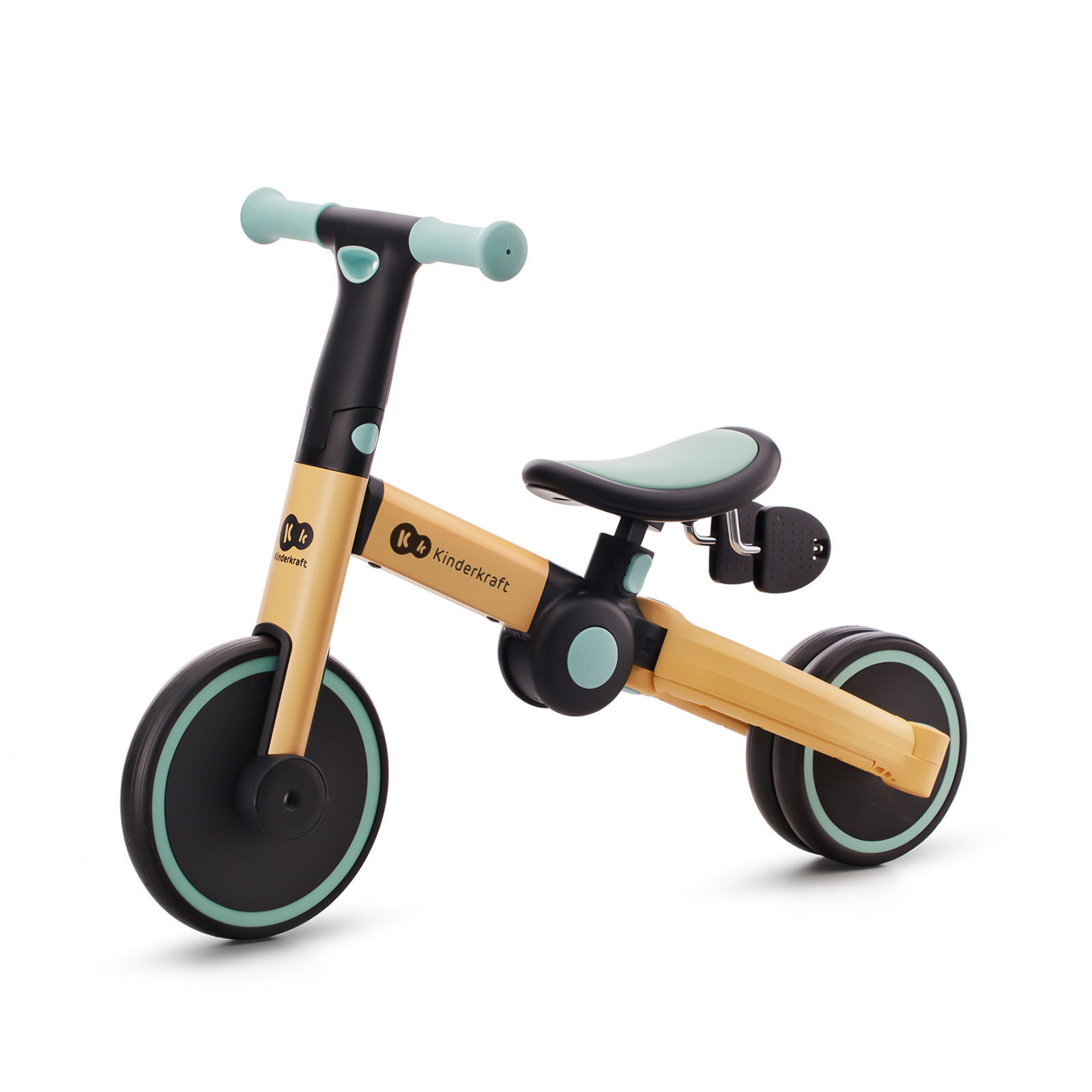 KINDERKRAFT triratis 4TRIKE saulėgrąžų mėlyna 3in1