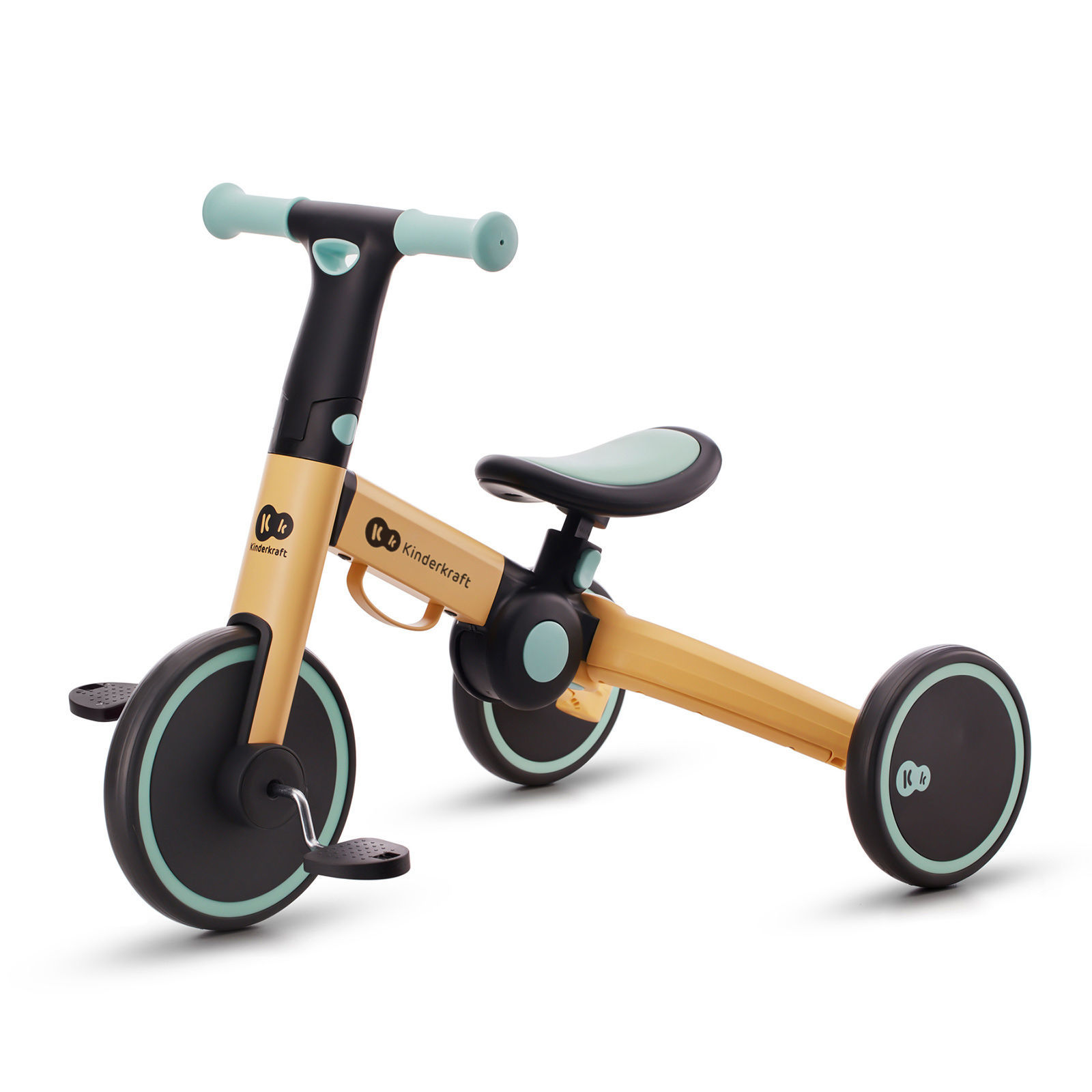 KINDERKRAFT triratis 4TRIKE saulėgrąžų mėlyna 3in1 - Image 3