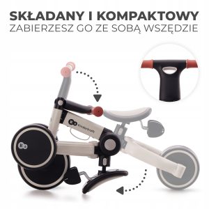 KINDERKRAFT triratis 4TRIKE sidabro pilka