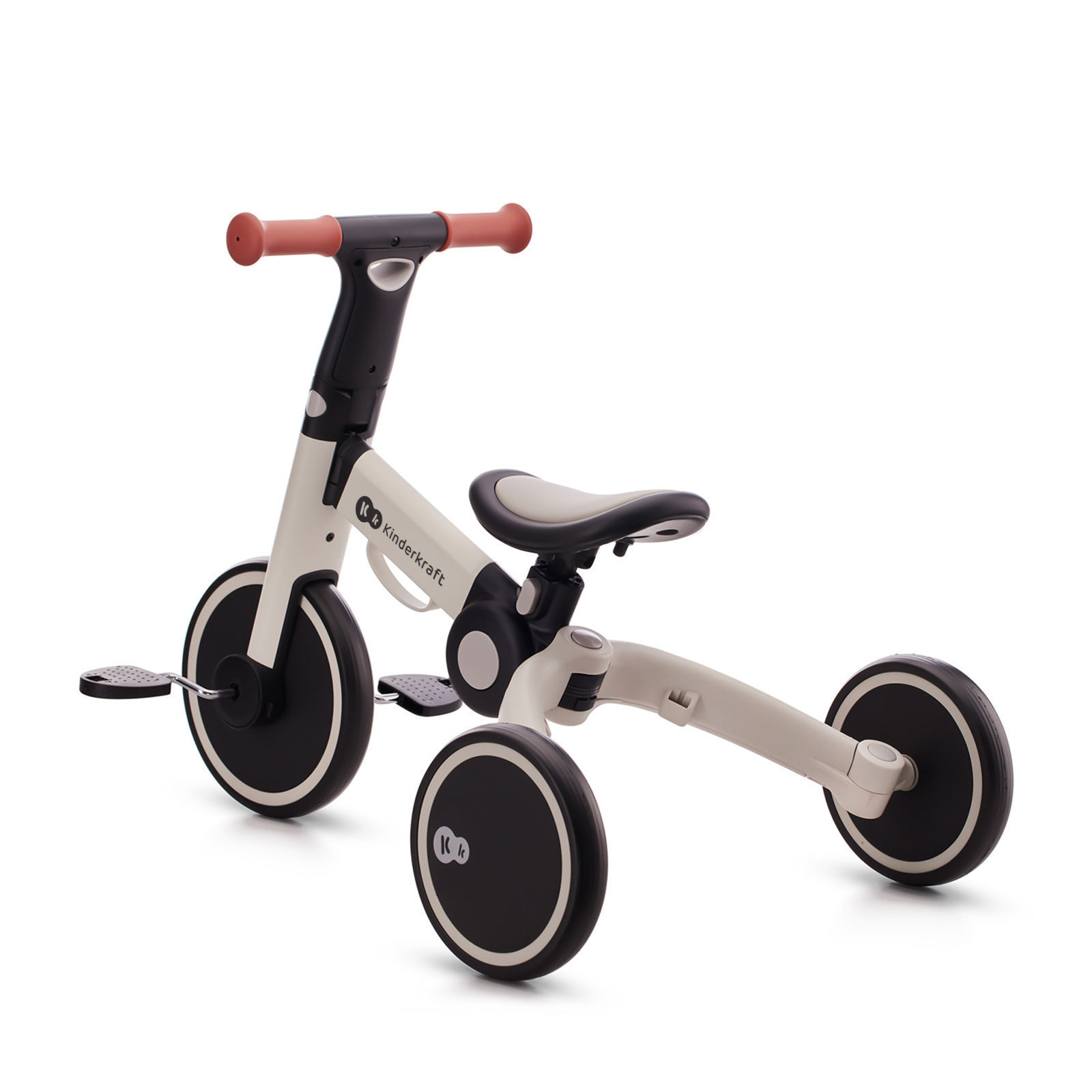 KINDERKRAFT triratis 4TRIKE sidabro pilka - Image 5