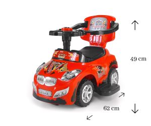 MILLY MALLY Happy juoda transporto priemonė