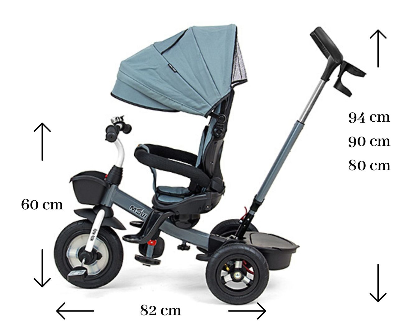 MILLY MALLY Movi blue 5in1 triratis – kūdikių prekė