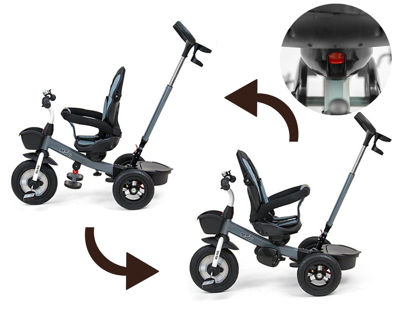 MILLY MALLY Movi blue 5in1 triratis – kūdikių prekė
