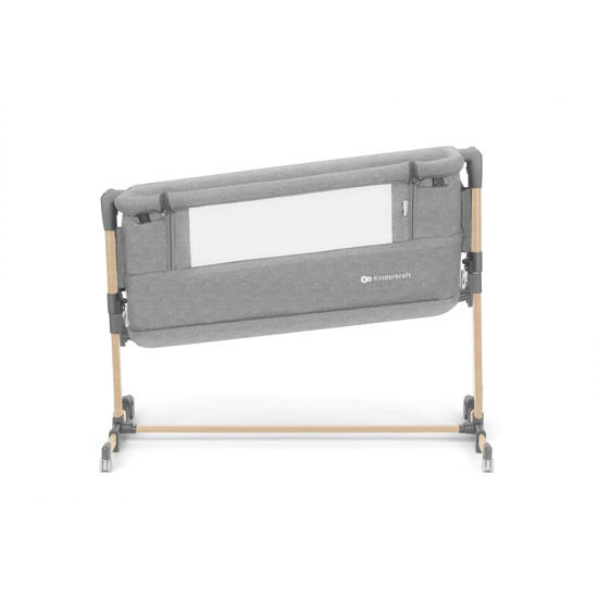 KINDERKRAFT Neste Grow Light Grey Full Wood šoninė lova