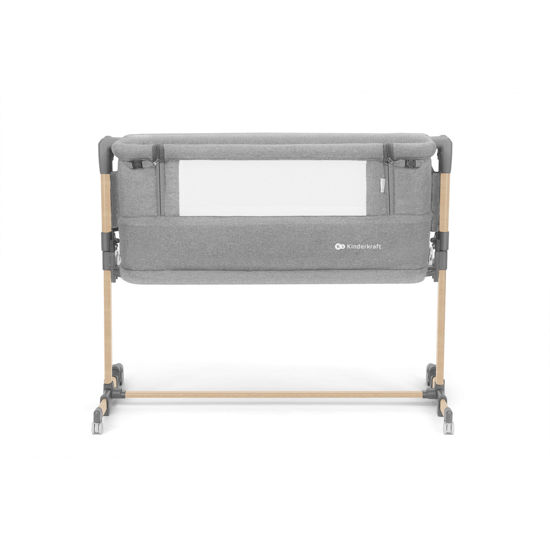 KINDERKRAFT Neste Grow Light Grey Full Wood šoninė lova - Image 5