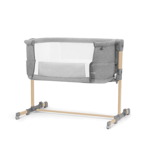 KINDERKRAFT Neste Grow Light Grey Full Wood šoninė lova - Image 7