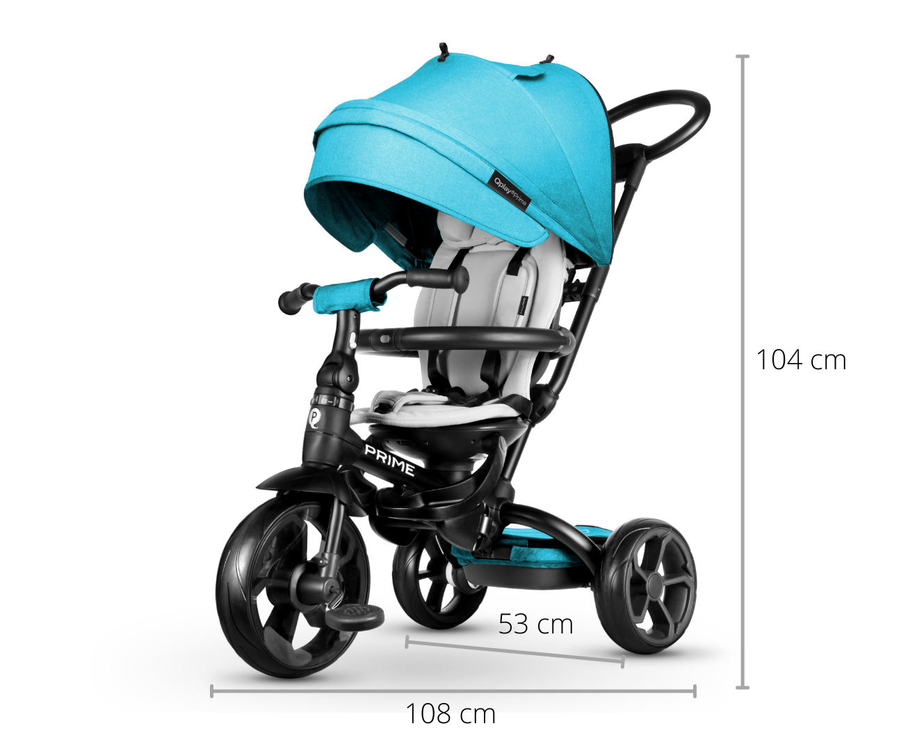 MILLY MALLY Qplay triratis naujas Prime Blue – kūdikių prekė