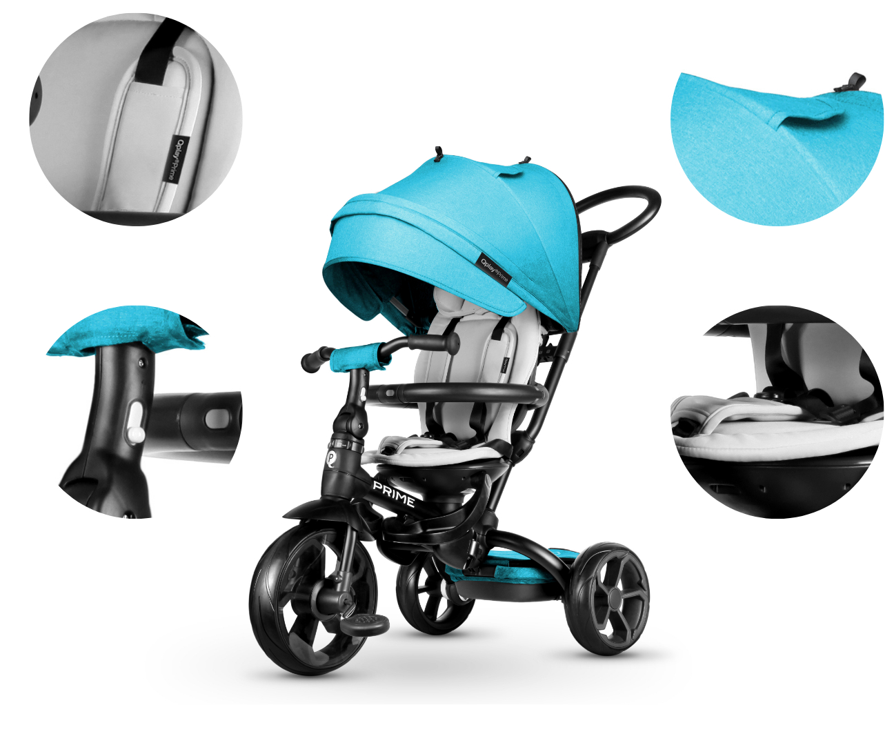 MILLY MALLY Qplay triratis naujas Prime Blue – kūdikių prekė