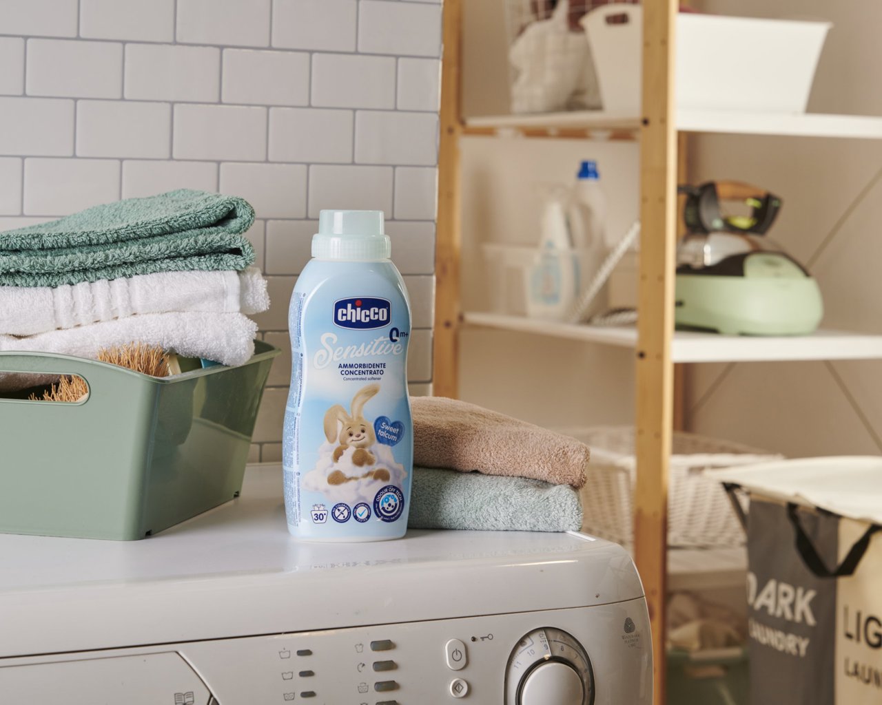 CHICCO Sweet Talcum audinių minkštiklis 750 ml mėlynas - Image 3
